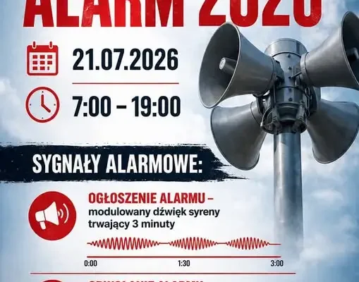 Ogólnopolskie ćwiczenia alarmowe 21 lipca – zawyją syreny na Podkarpaciu