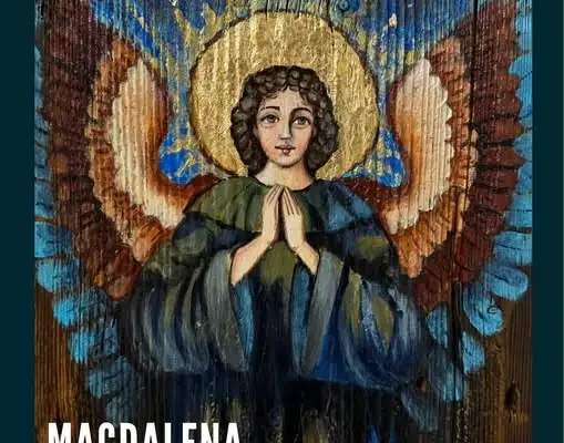 Finisaż wystawy Magdaleny Michny w bibliotece w Miejscu Piastowym