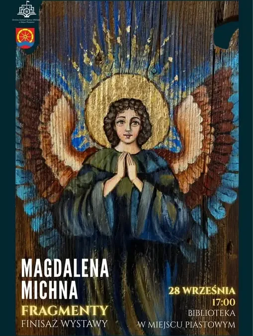 Finisaż wystawy Magdaleny Michny w bibliotece w Miejscu Piastowym