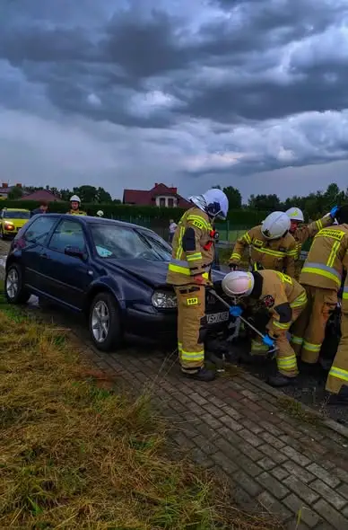 Wypadek samochodowy w Chlebnej – interweniowały służby ratunkowe