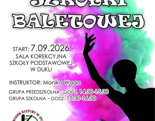 Balet w Dukli: trwają zapisy na zajęcia w Ośrodku Kultury
