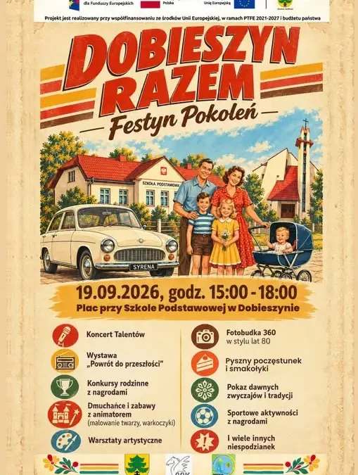 Festyn Pokoleń w Dobieszynie – 19 września 2026