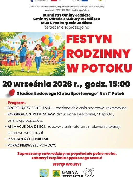 Festyn Rodzinny w Potoku – 20 września pełen atrakcji i wspólnej zabawy