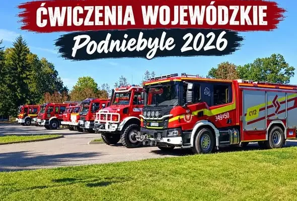 Wojewódzkie ćwiczenia „Podniebyle 2026” – strażacy z gminy Jedlicze trenowali scenariusz pożaru odpadów