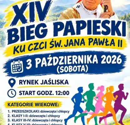 XIV Bieg Papieski w Jaśliskach – sportowe święto ku czci św. Jana Pawła II