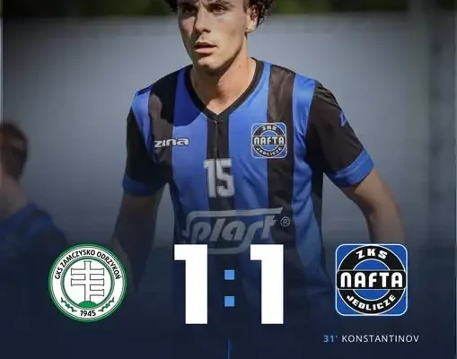 Nafta Jedlicze remisuje z Zamczyskiem Odrzykoń 1:1. Seria siedmiu meczów bez porażki trwa