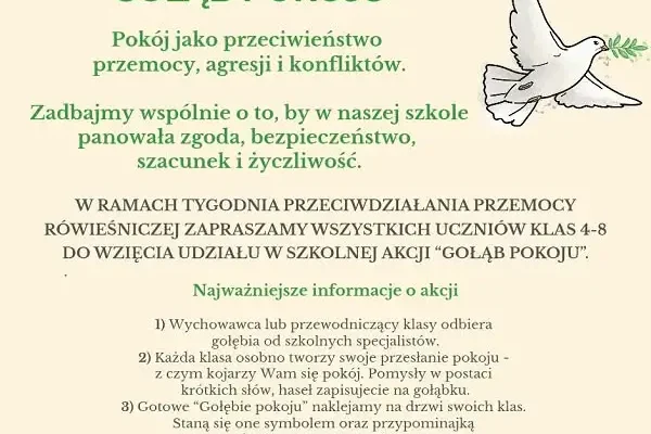 Szkoła w Rymanowie włącza się w Tydzień Przeciwdziałania Przemocy Rówieśniczej