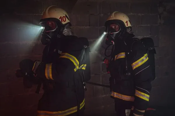 Nowy sprzęt dla OSP Męcinka – 4 latarki nahełmowe Nightstick