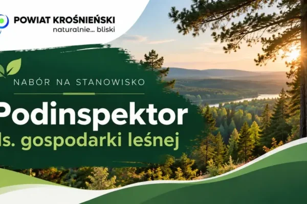Powiat krośnieński szuka podinspektora ds. gospodarki leśnej