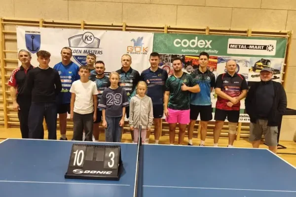 KS Golden Masters wygrywa inaugurację 3 ligi tenisa stołowego 10:3
