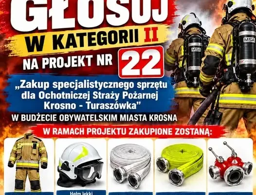 Budżet Obywatelski Krosna 2027: OSP Turaszówka walczy o głosy na sprzęt ratowniczy