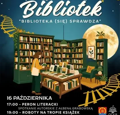 Noc Bibliotek 2026 w Targowiskach – literacki wieczór z Albeną Grabowską