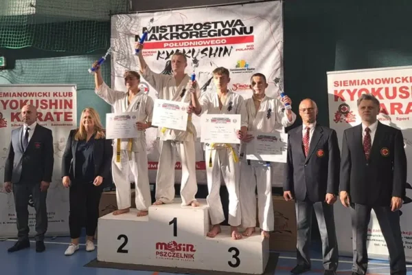 Seweryn Bożek z Jaszczwi zdobył złoto na Mistrzostwach Makroregionu Południowego Kyokushin Karate IKO
