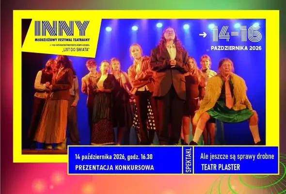Młodzieżowy Festiwal Teatralny #inny w Krośnie – start już w środę