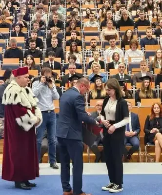 Absolwenci z gminy Chorkówka wyróżnieni podczas inauguracji roku akademickiego w Krośnie
