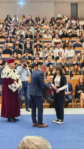 Absolwenci z gminy Chorkówka wyróżnieni podczas inauguracji roku akademickiego w Krośnie