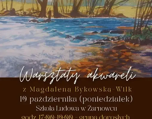 Warsztaty akwareli w Żarnowcu – jesienne malowanie dla dorosłych