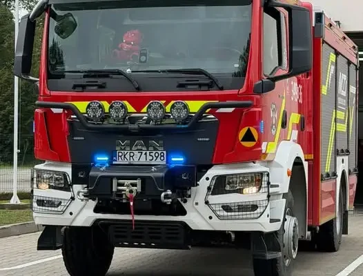 Monitoring przeciwpożarowy w Jedliczach — wyjazd OSP KSRG Jedlicze