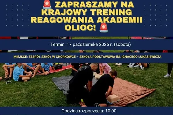 Chorkówka: Krajowy Trening Reagowania Akademii OLiOC już 17 października
