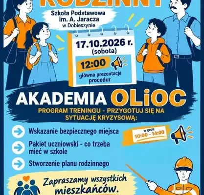 Krajowy Trening Rodzinny Akademii OLiOC – 17 października w Dobieszynie i Moderówce