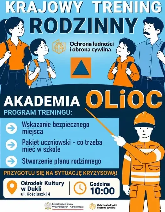 Bezpłatny trening bezpieczeństwa dla rodzin w Dukli – już w sobotę