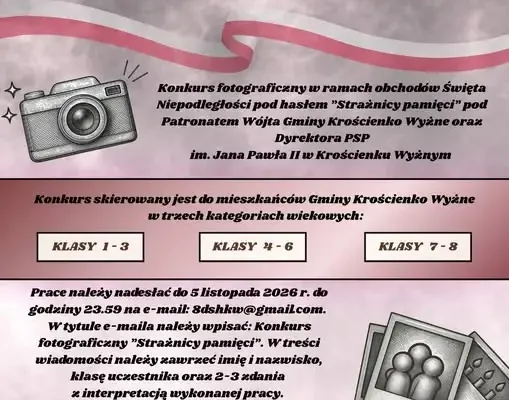 Konkurs fotograficzny „Strażnicy pamięci” – ostatnie dni na zgłoszenia!