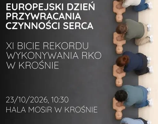 Krosno chce pobić rekord w jednoczesnej resuscytacji – 23 października w hali MOSiR