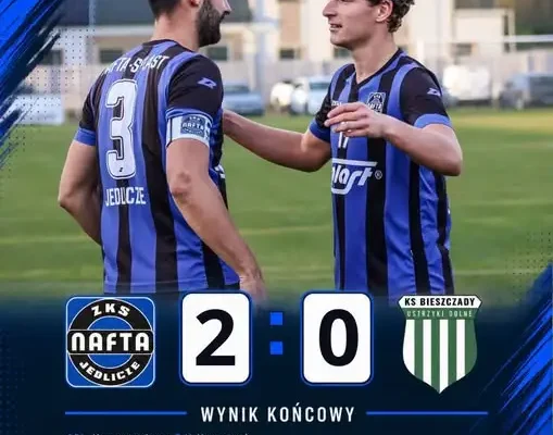 Nafta Jedlicze wygrywa z Bieszczadami Ustrzyki Dolne 2:0