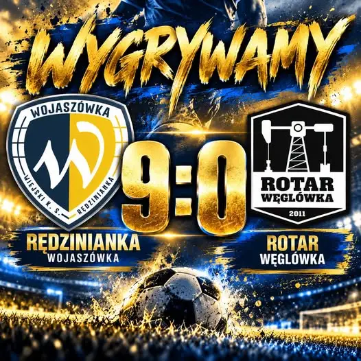 Rędzinianka Wojaszówka rozgromiła Rotar Węglówka 9:0. Hat-trick Młocka i show Głoda
