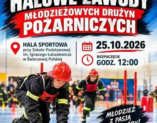 Gminne Halowe Zawody Młodzieżowych Drużyn Pożarniczych w Świerzowej Polskiej – 25 października 2026