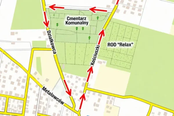 Krosno Odrzańskie: zmiany w organizacji ruchu przy cmentarzu komunalnym