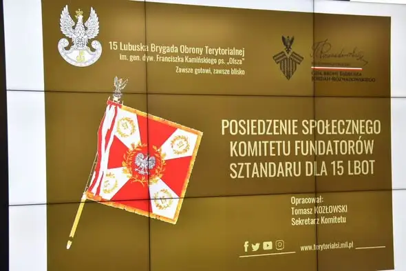 Powstaje sztandar 15 Lubuskiej Brygady Obrony Terytorialnej
