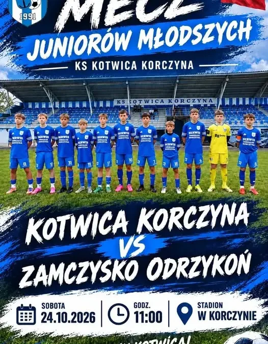 Kotwica Korczyna zagra z Zamczyskiem Odrzykoń w ostatniej kolejce rundy jesiennej
