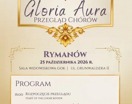 Gloria Aura – przegląd chórów w Rymanowie już dziś!