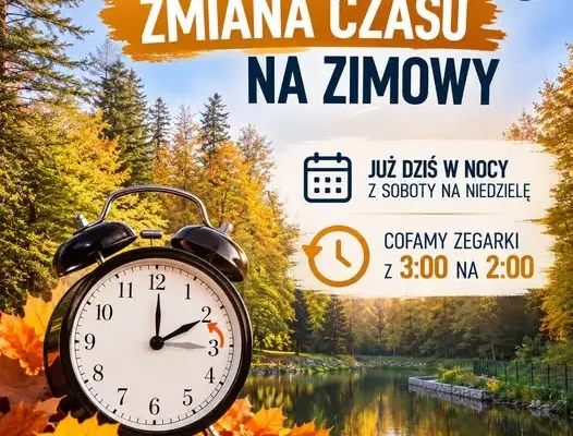Zmiana czasu na zimowy: tej nocy cofamy zegarki o godzinę