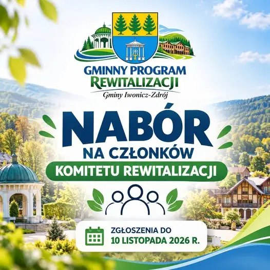 Iwonicz-Zdrój: nabór do Komitetu Rewitalizacji potrwa do 10 listopada