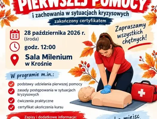 Bezpłatny kurs pierwszej pomocy w Krośnie – KGW „Krośnianie” zaprasza