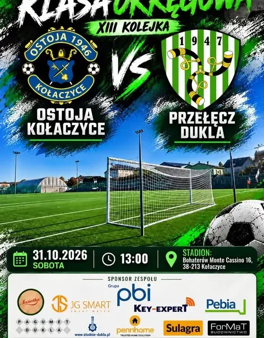 KS Przełęcz Dukla zagra w Kołaczycach w XIII kolejce