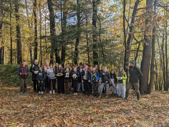 Uczniowie odkrywali tajemnice przyrody w Czarnorzecko-Strzyżowskim Parku Krajobrazowym