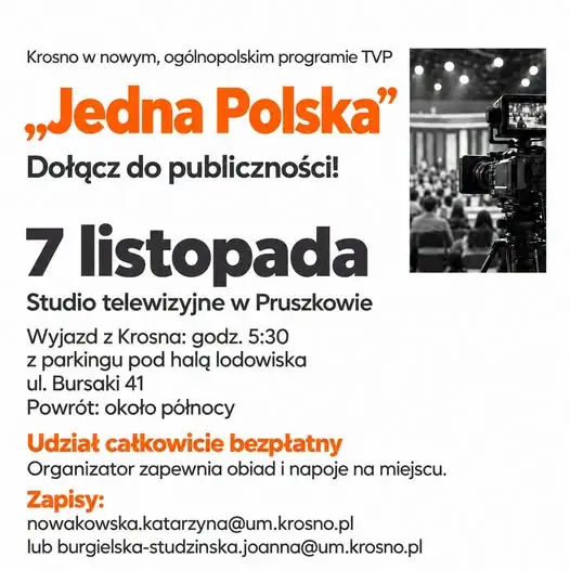Krosno: bezpłatny wyjazd na nagranie teleturnieju „Jedna Polska” w Pruszkowie