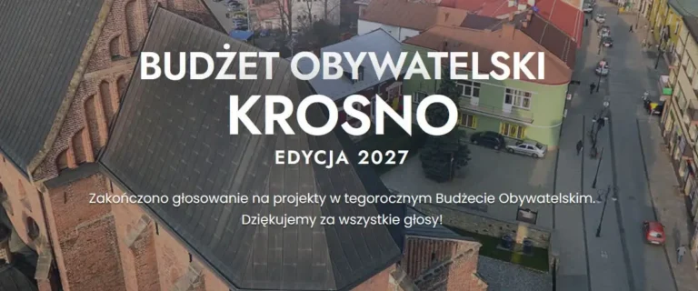 Krosno: zakończyło się głosowanie w Budżecie Obywatelskim 2027